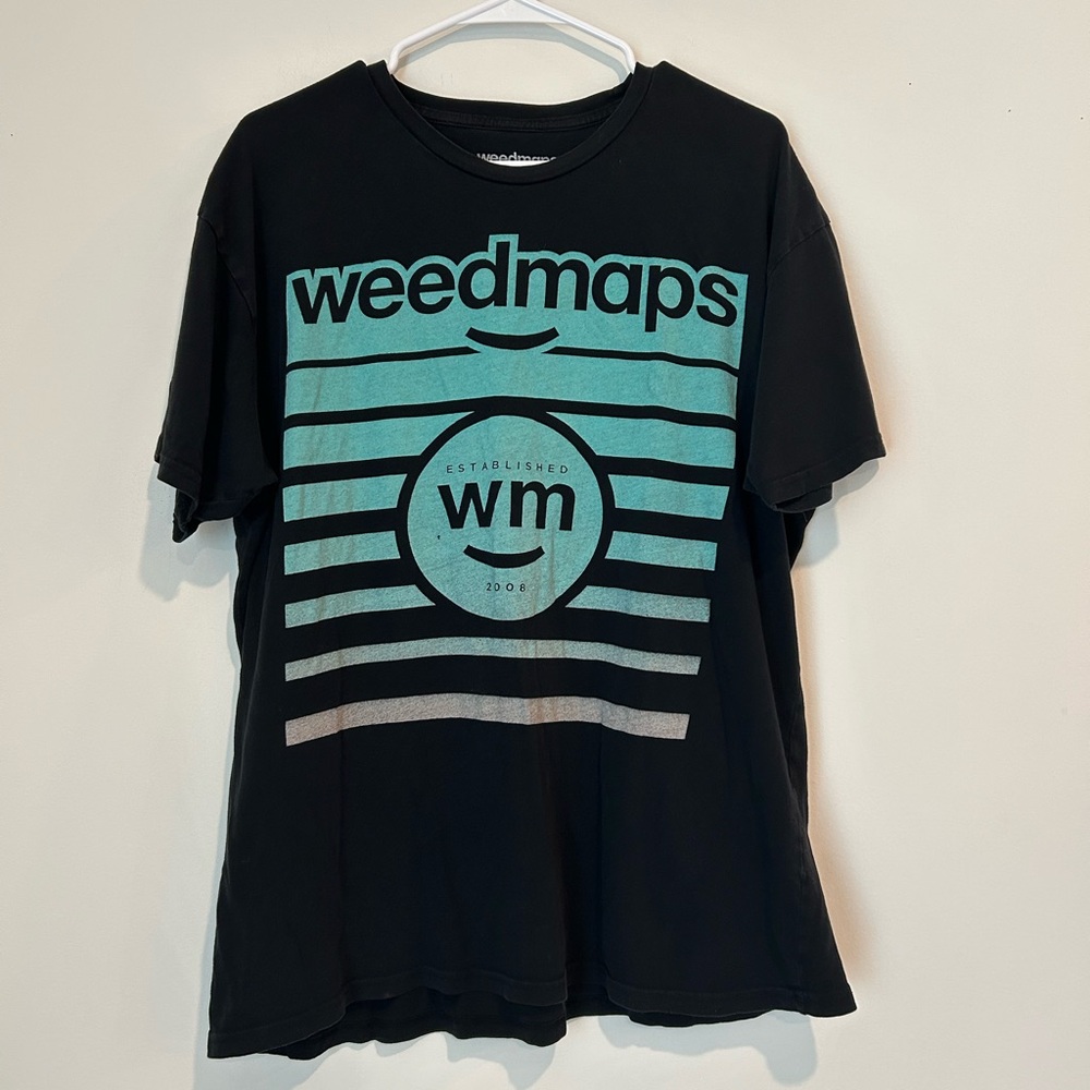 Weedmaps XL Black and Green T-shirt